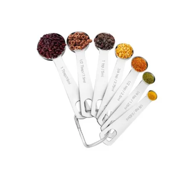 7 Piece Measuring Spoons Set, Heavy Duty