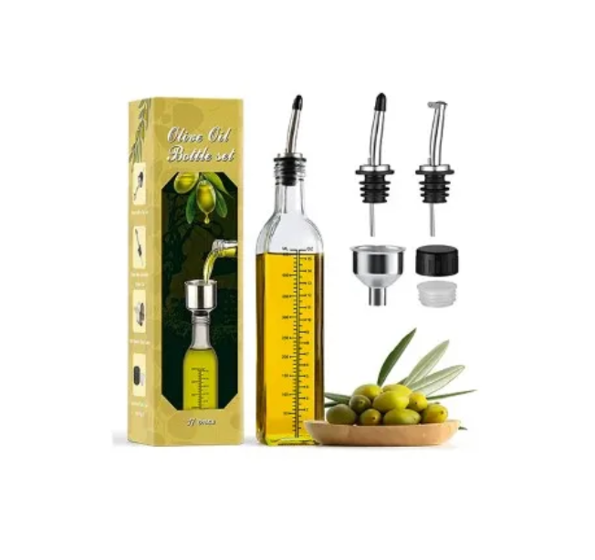 Aozita 17oz Glass Olive Oil Dispenser Bottle