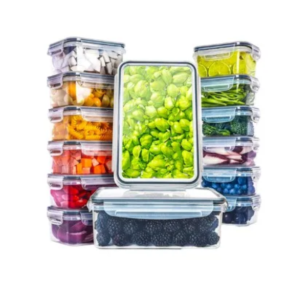 Plastic Food Storage Containers with Lids