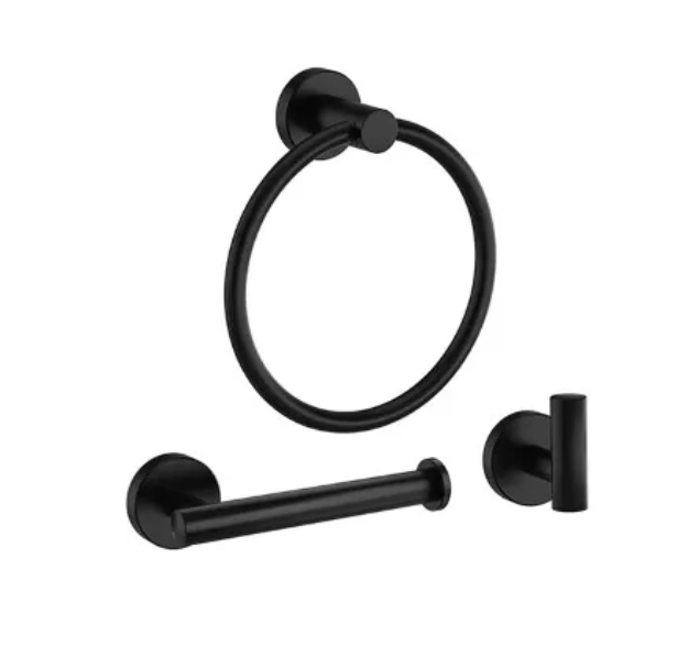 Bathroom Hardware Set Black Toilet Paper Holder