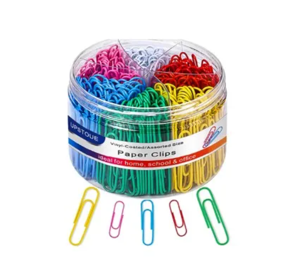 Paper Clips Colorful, Medium and Jumbo Size